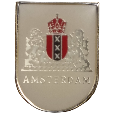 Pin Amsterdam wapen wit