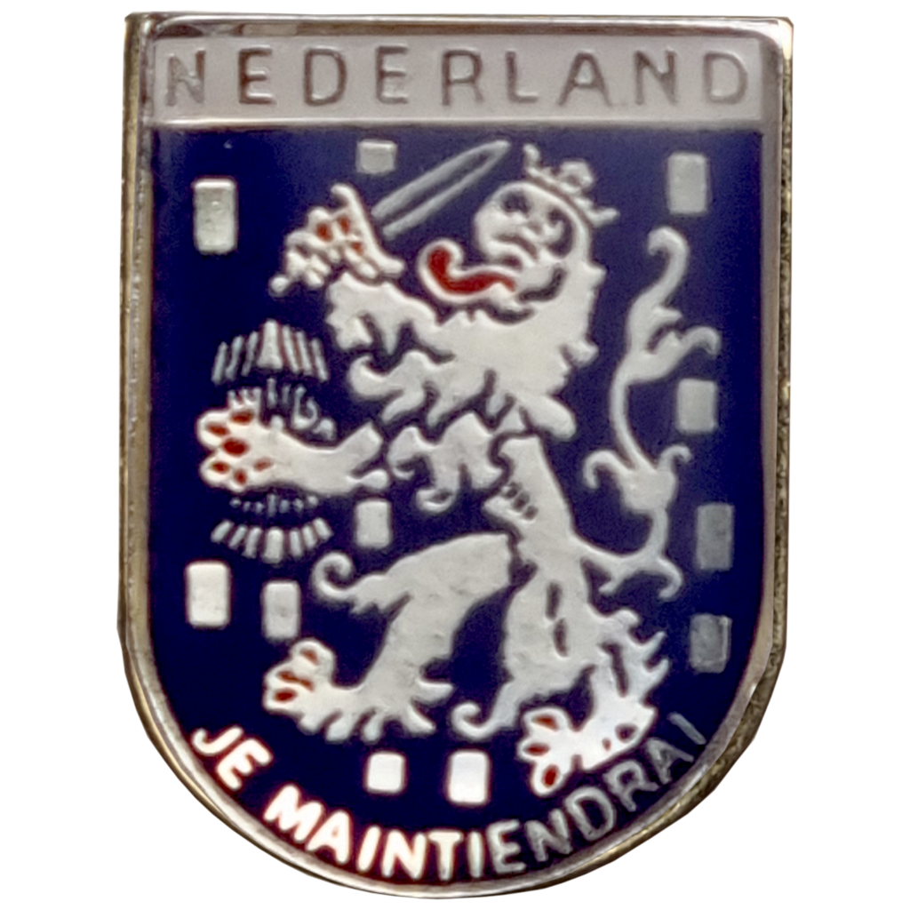 Pin Nederland wapen blauw