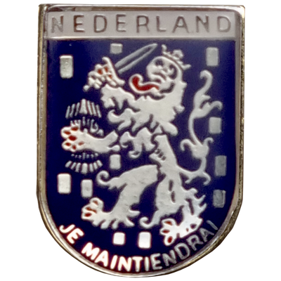 Pin Nederland wapen blauw