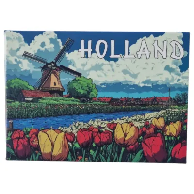 Memo papier Holland Landschap Molen &amp; Dorp