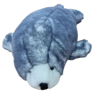 20cm 'graffit' Zeehond grijs
