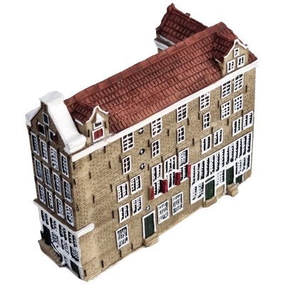 Gevelhuisje Amsterdam Jodenbreestraat - presse-papier