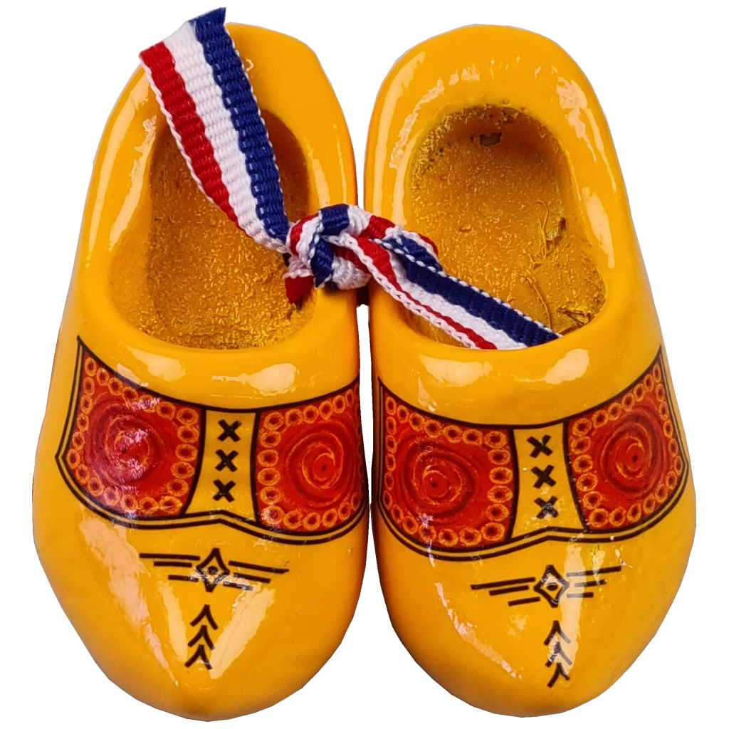 Klompen paar 8 cm, Selecteer je favoriete kleur: 8808GE Boerenmotief geel