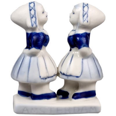 Delfts blauwe Dansende meisjes Amsterdam 10 cm