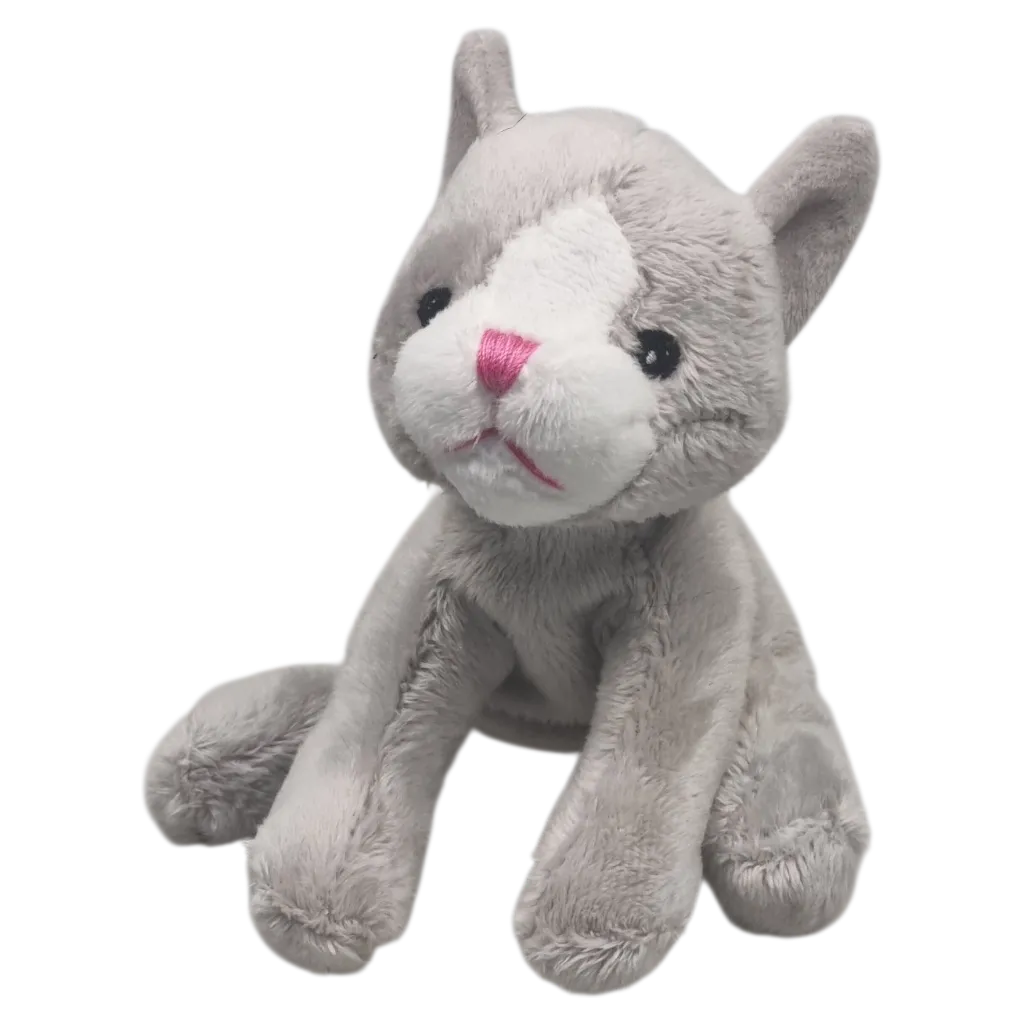 Mini-Animals - Grijze Kat - 12 cm