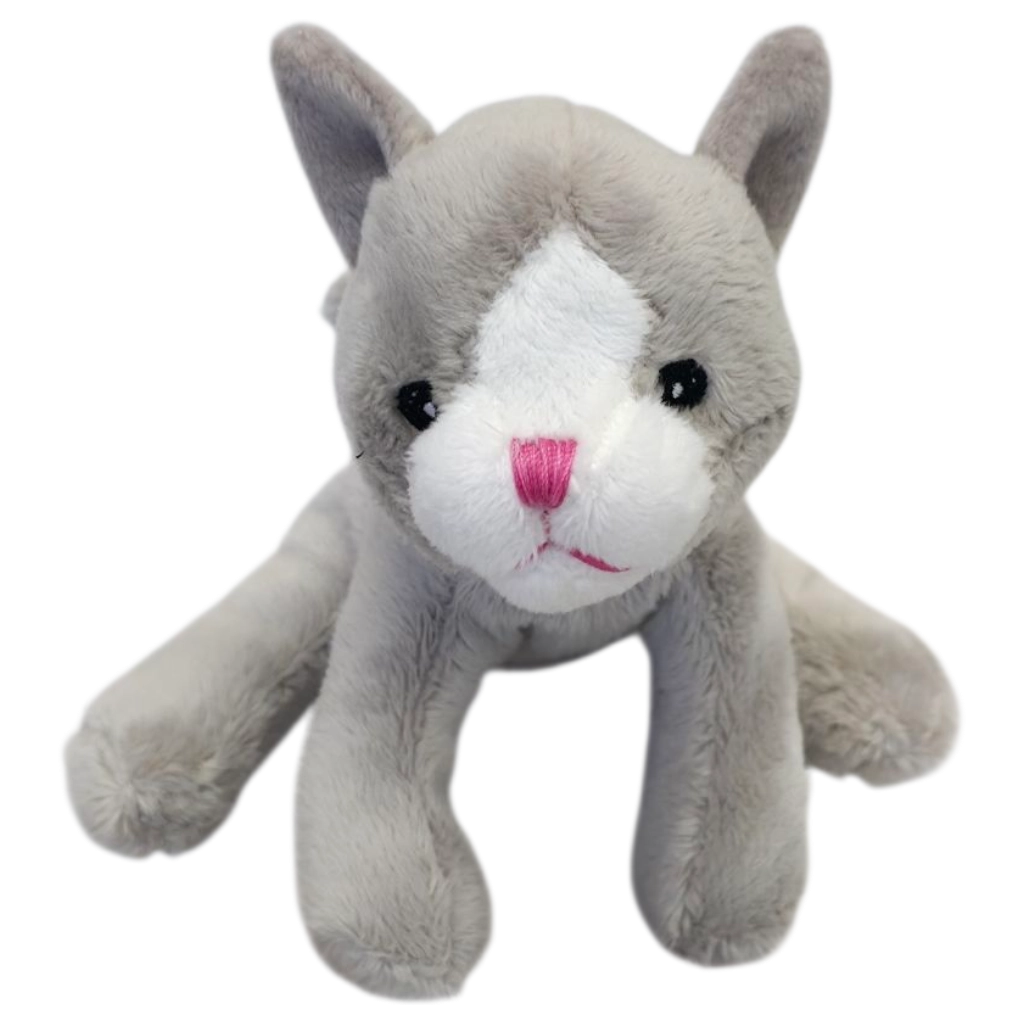 Mini-Animals - Grijze Kat - 12 cm