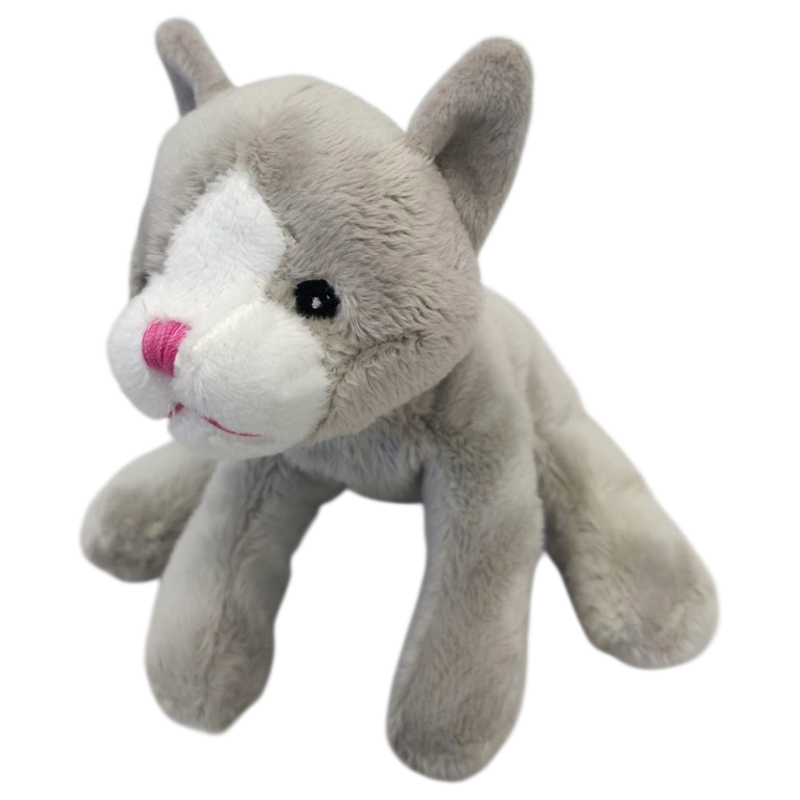 Mini-Animals - Grijze Kat - 12 cm