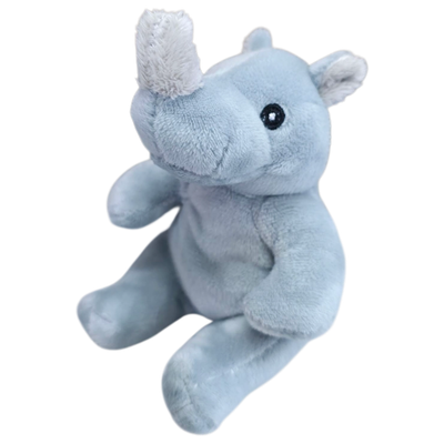 Mini-Animals - Zittende Neushoorn - 12 cm