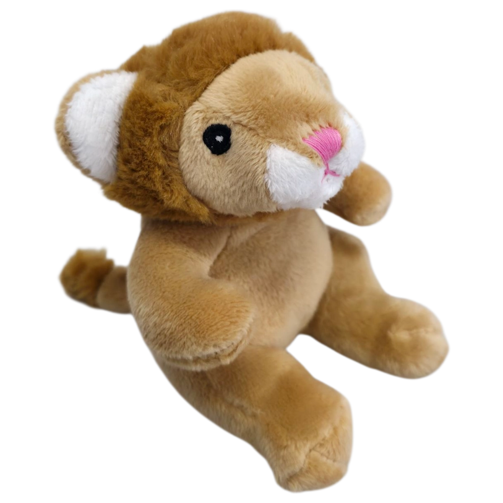 Mini-Animals - Zittende Leeuw - 12 cm