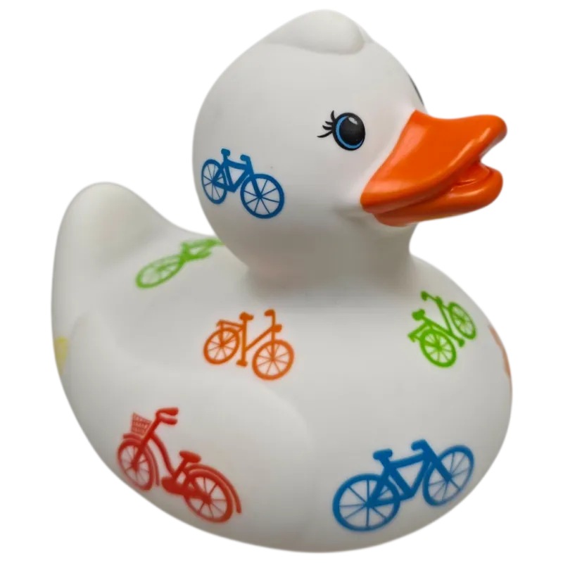 Badeend met Fietsjes print