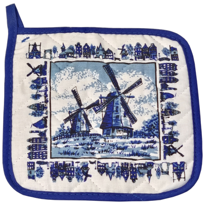 Pannenlap molen/gevels blauw
