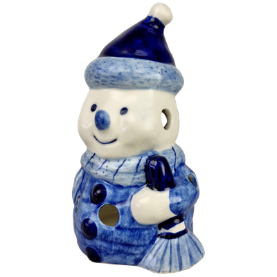 Delfts blauwe Sneeuwman partylight muts