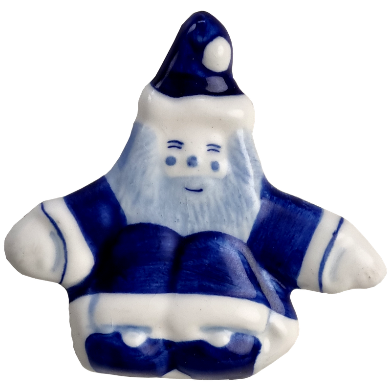 Delfts blauwe Kerstman - magneet