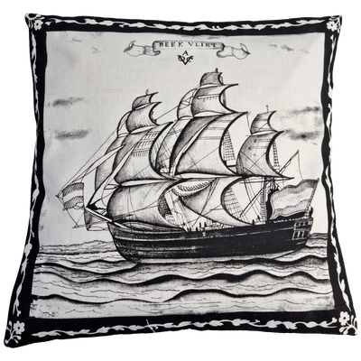 Kussenhoes, Beekvliet zwart