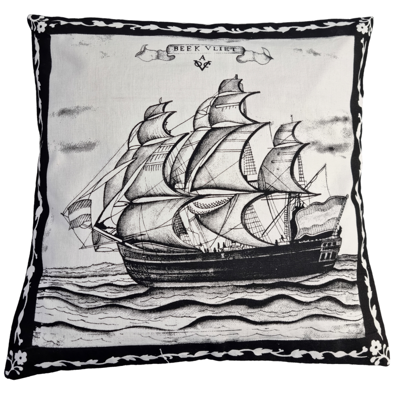 Kussenhoes, Beekvliet zwart