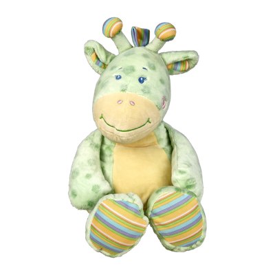 Giraffe Green zittend, 30 cm