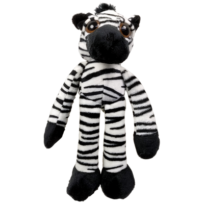 Zebra Zeyd met grote ogen en lange armen &amp; benen