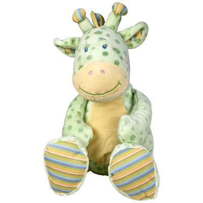 Giraffe Green zittend, 40 cm