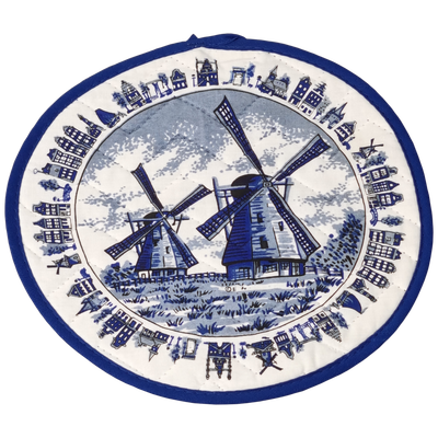 Pannenlap molen/gevels blauw