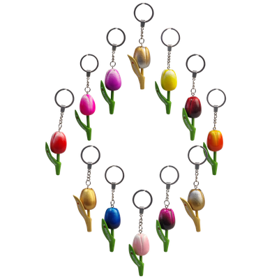 Tulp  I ♥ Amsterdam - sleutelhanger