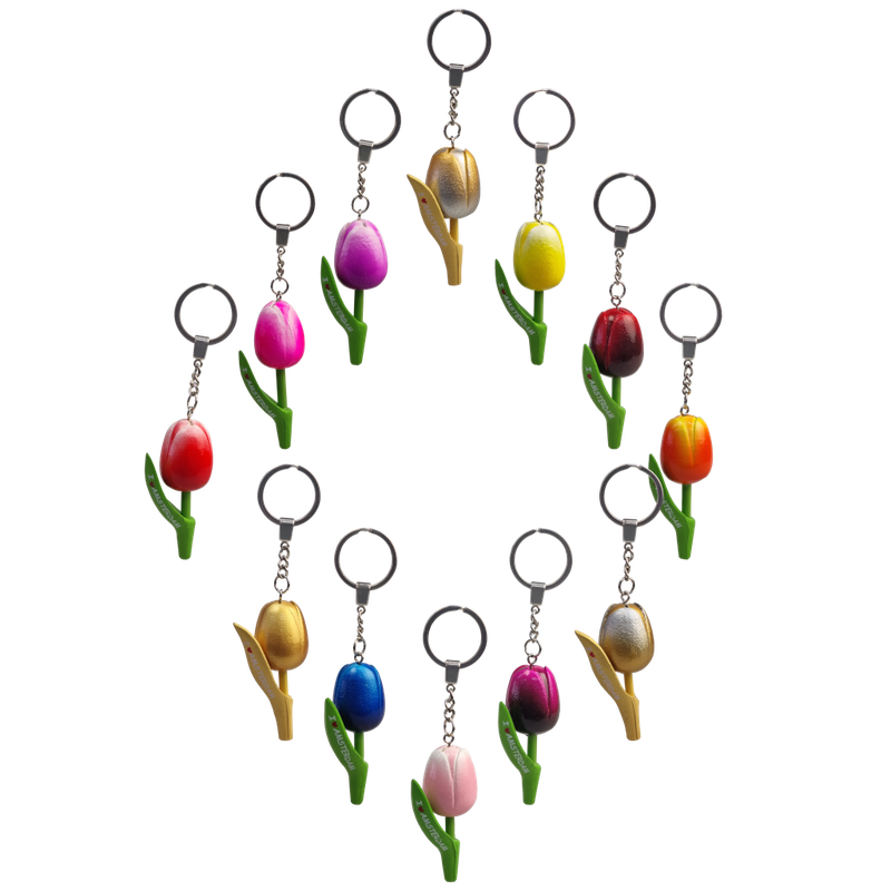 Tulp  I ♥ Amsterdam - sleutelhanger