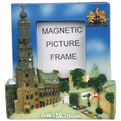 Magneet Amsterdam fotolijstje Munt
