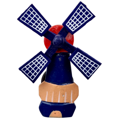 Magneet Molen 5 cm  - hout