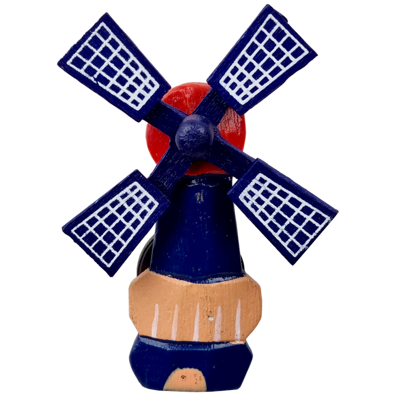 Magneet Molen 5 cm  - hout