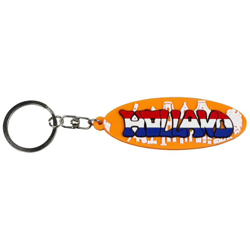 Sleutelhanger Holland graffiti oranje