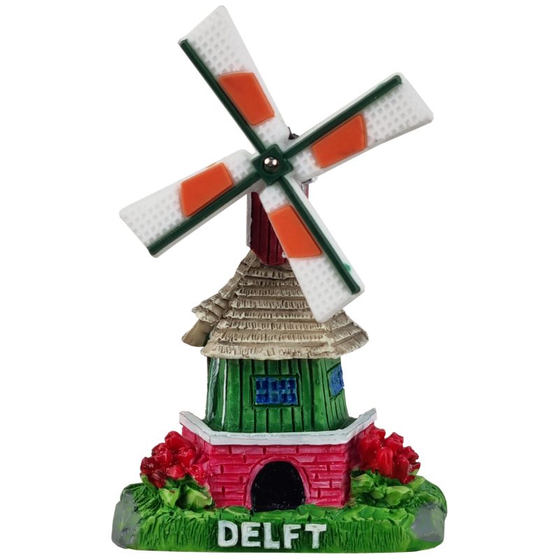 Delft, molen groen - magneet