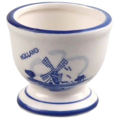 Delfts blauwe Eierdop 4.5 cm/doorsnede 5cm