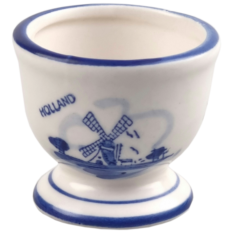 Delfts blauwe Eierdop 4.5 cm/doorsnede 5cm