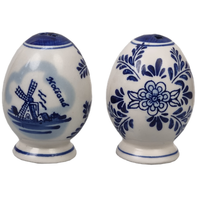 Delfts blauwe Peper en zout eieren