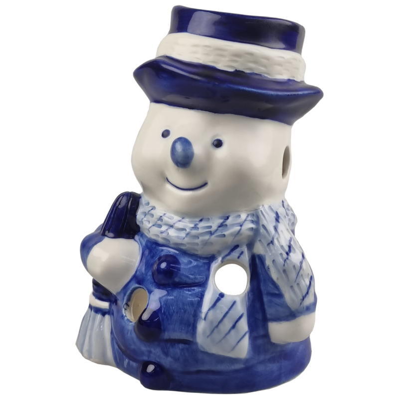 Delfts blauwe Sneeuwman partylight hoed