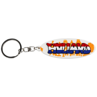 Sleutelhanger Holland graffiti wit