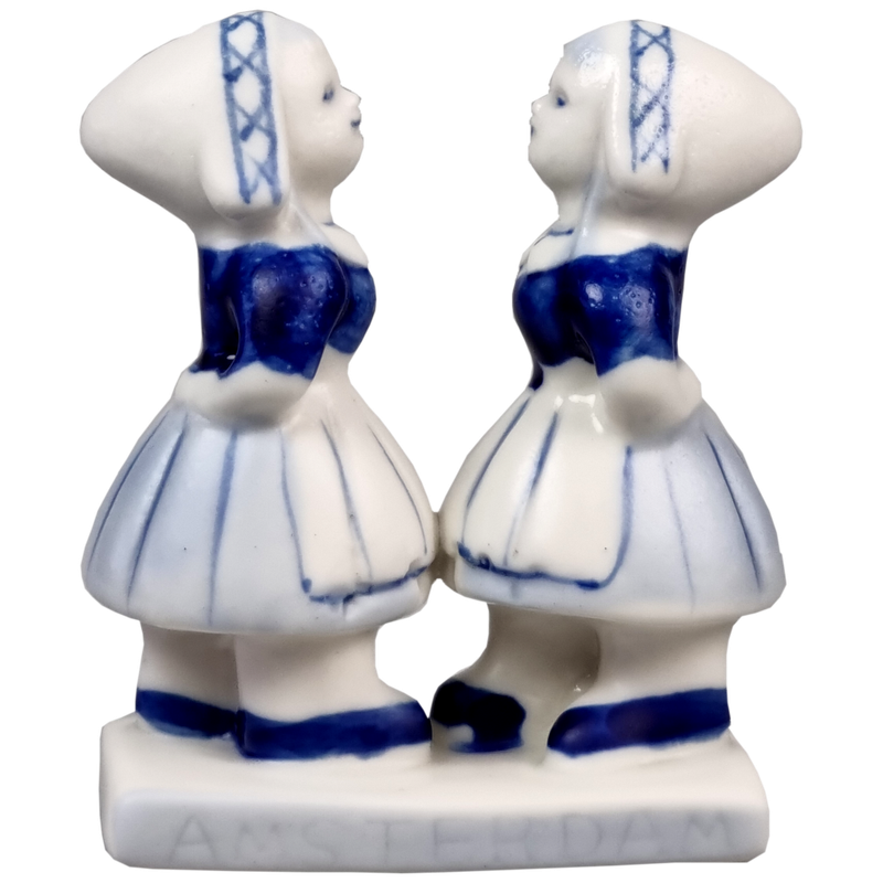 Delfts blauwe Dansende meisjes Amsterdam 10 cm