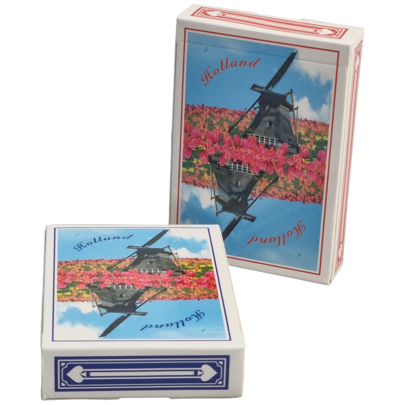 Speelkaarten rood/blauw molen