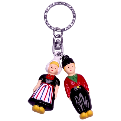 Sleutelhanger Boer en boerin 5 cm
