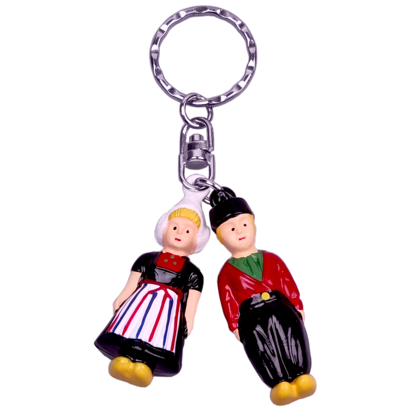 Sleutelhanger Boer en boerin 5 cm
