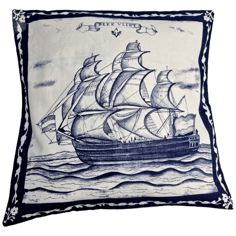 Kussenhoes, Beekvliet indigo