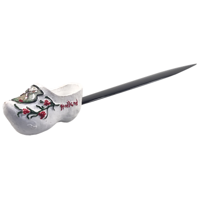 Briefopener klomp Holland - wit