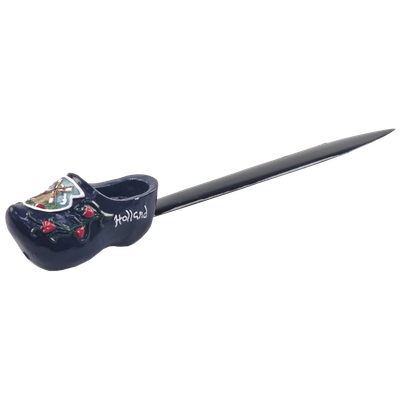 Briefopener klomp Holland -  blauw