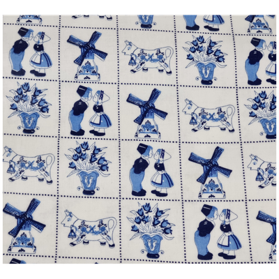 Stof p/m kl.tegeltjes plastic