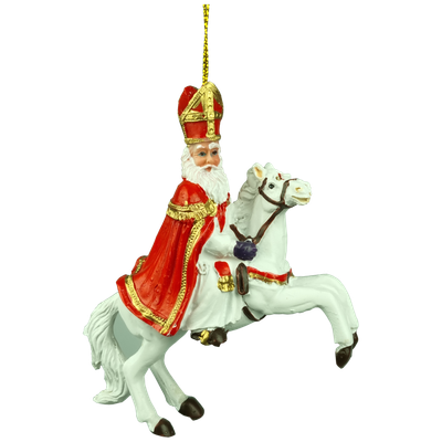 Sinterklaas op paard (opzij)