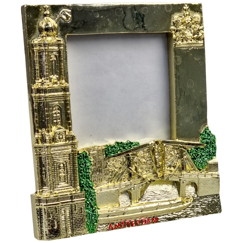 Amsterdam, fotolijstje Westertoren goud