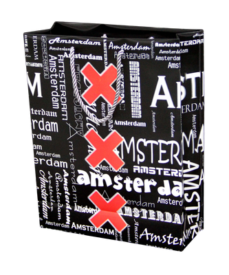 Draagtas 3d Amsterdam tekst