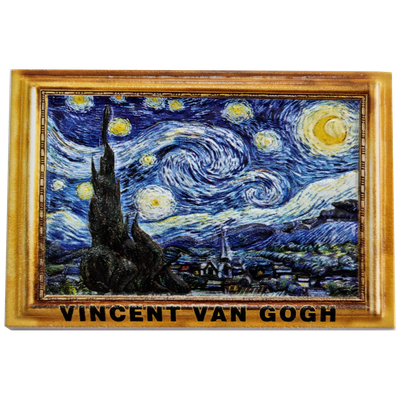 Magneet Vincent van Gogh - Sterrennacht - print