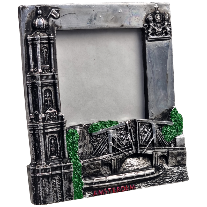 Amsterdam, fotolijstje Westertoren zilver