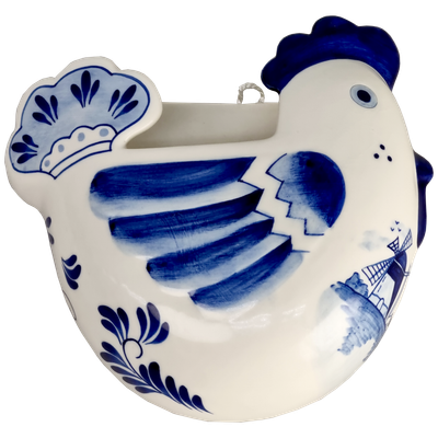 Delfts blauwe Kip keukenhanger