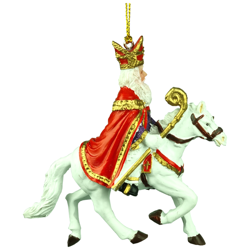 Sinterklaas op paard (voor)